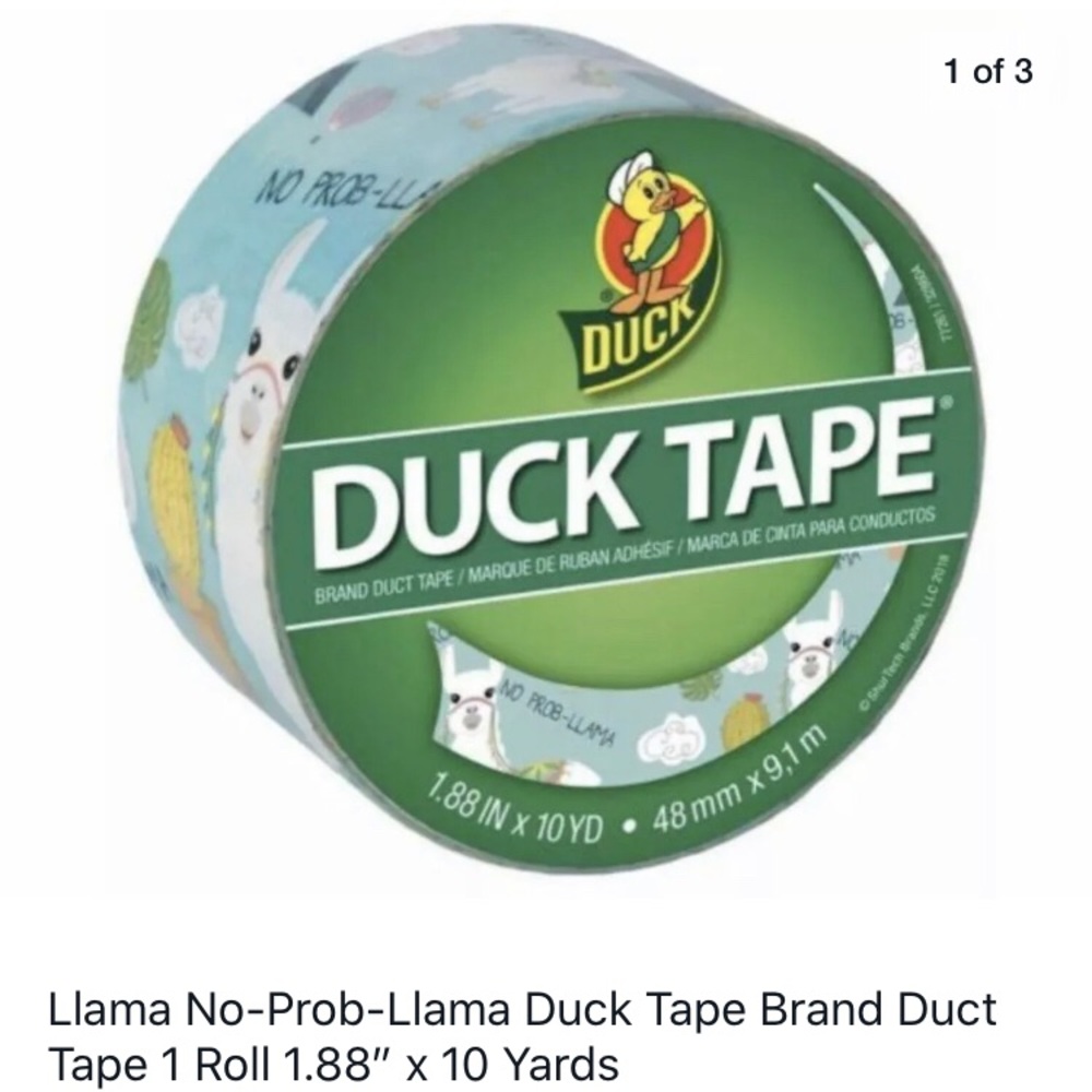 COPY - Llama duct tape 2 rolls 1.88 in x 10 yard New